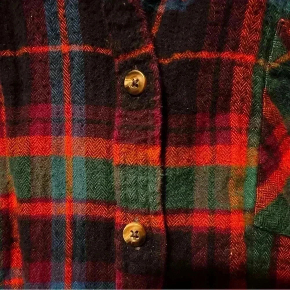 Natural Reflections Vintage Plaid Flannel | Purple, Red, Green Multi | XL - Picture 2 of 8